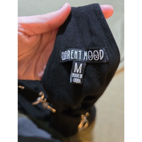 Dollskill Current Mood Micro Mini Dress Jumper Size Medium Grunge Punk Goth - Picture 6 of 7